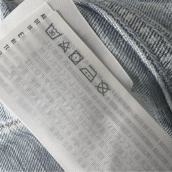 Abercrombie & Fitch The Ankle Straight Ultra High Rise Jeans Knee Patch 33 16s - Picture 10 of 16